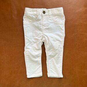 GAP Baby Ivory Velour Pants, 12-18mo